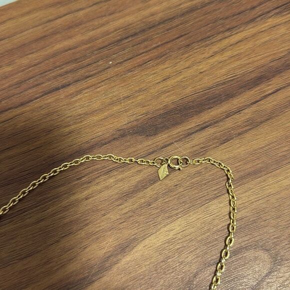 Sarah Coventry Signed Vintage Brutalist Style Gold Tone  Pendant Necklace. - Picture 6 of 7